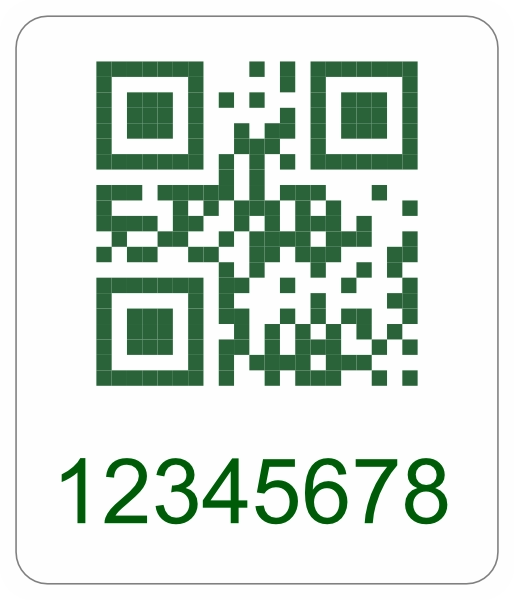 Gepersonaliseerde QR-code sticker
