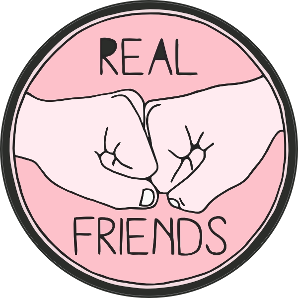 Real friends sticker