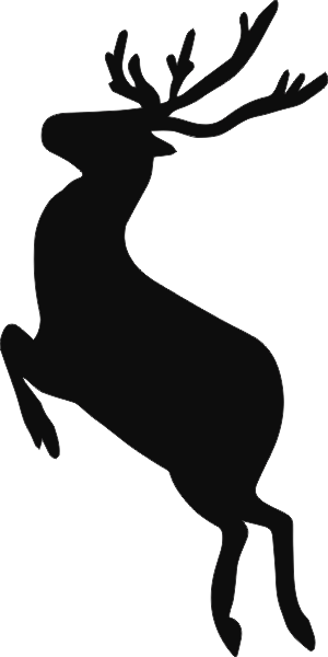 Rendier muursticker