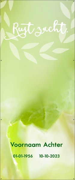 Rust zacht grafdoek groen