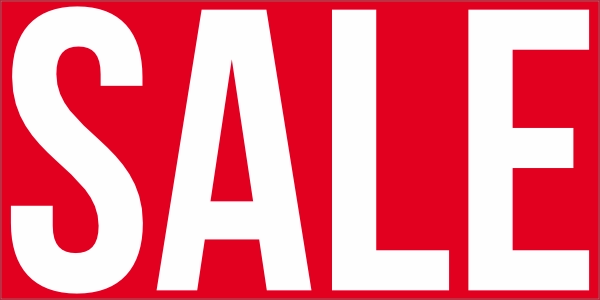 SALE etalageraam sticker