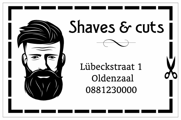 Barber sticker