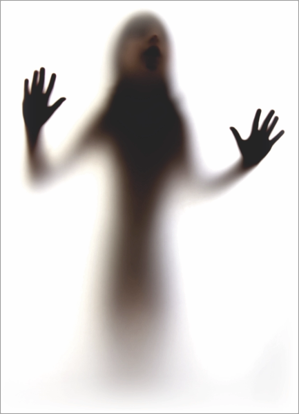 Scary raamsticker