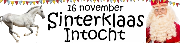Sinterklaas intocht Spandoek