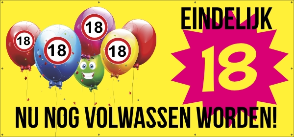 Spandoek 18 jaar