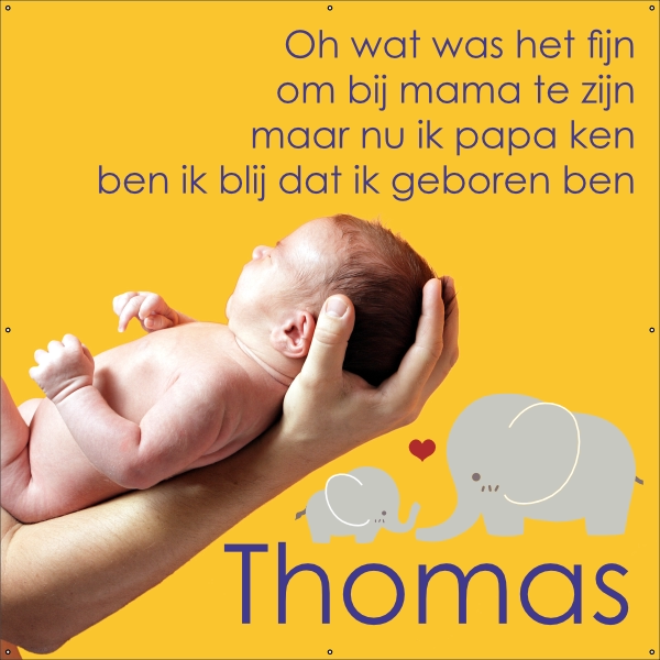 Spandoek Blij geboren