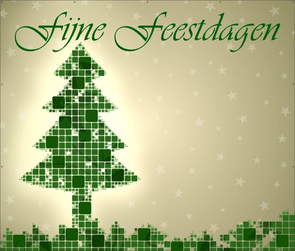 spandoek fijne feestdagen