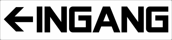 Spandoek ingang