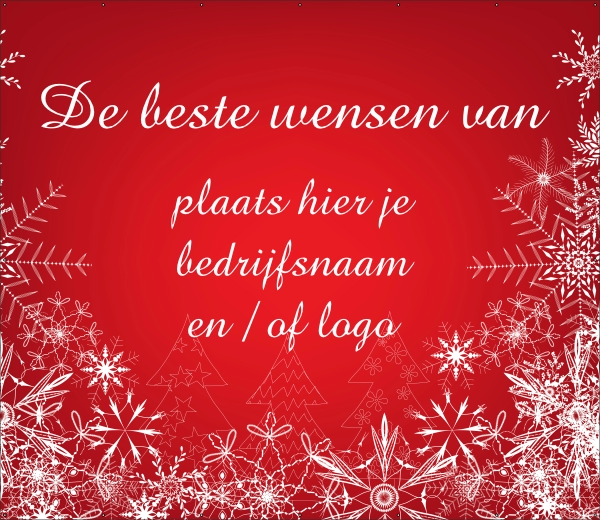 Spandoek Kerst Sneeuw