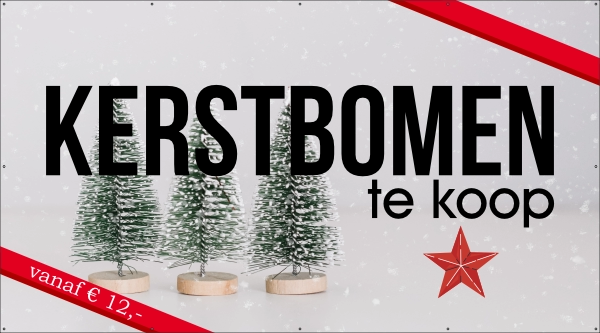 Spandoek kerstbomen te koop