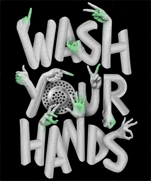 Spandoek Wash your hands
