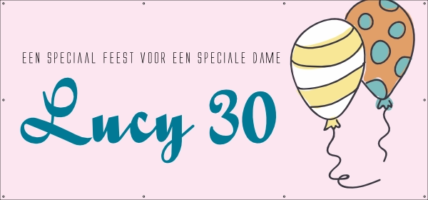 Speciaal verjaardagsfeest 30 jaar spandoek