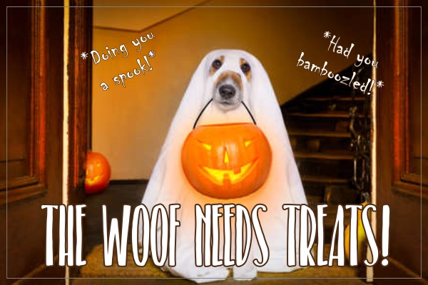 Spookhond Halloween sticker