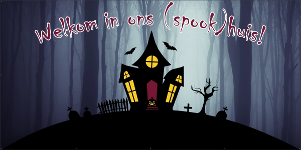 Spookhuis spandoek