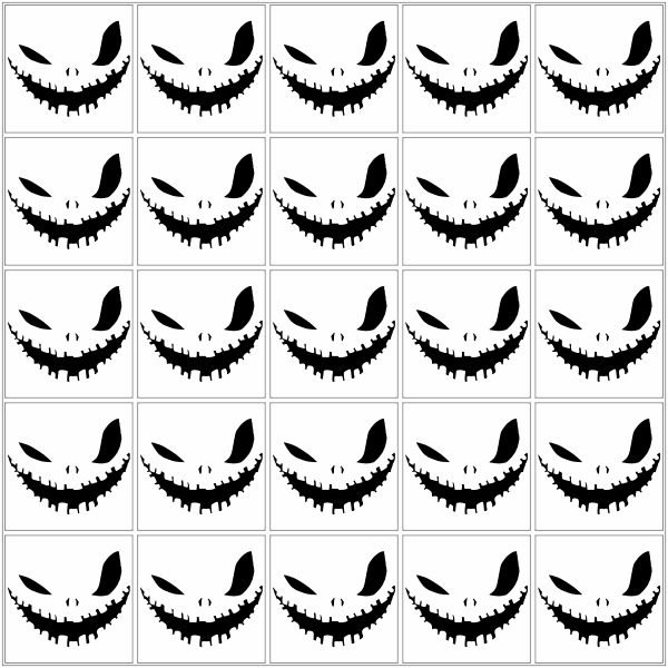 Spooktocht stickervel