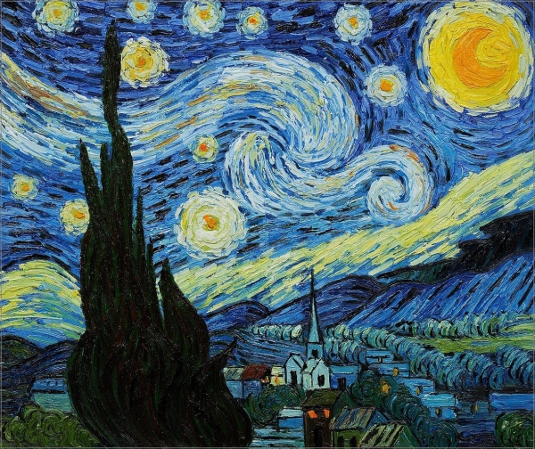 Starry starry night decoratiebord