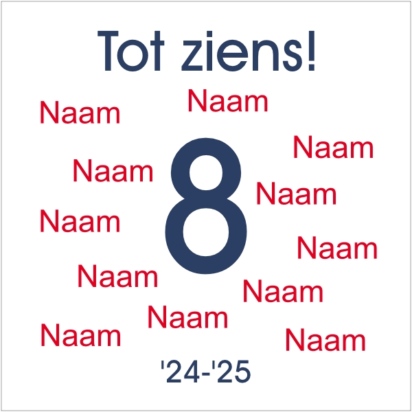 Stoeptegel Groep 8 Tot Ziens