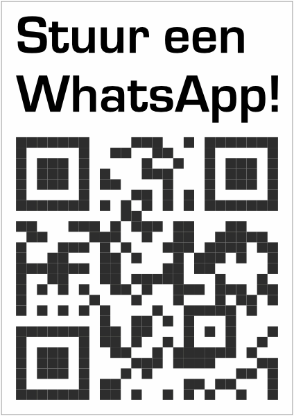 Stuur een WhatsApp QR code sticker