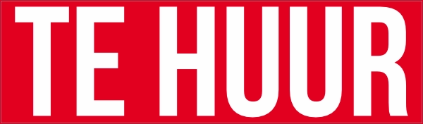 Te huur glassticker
