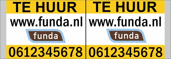 Te huur bord