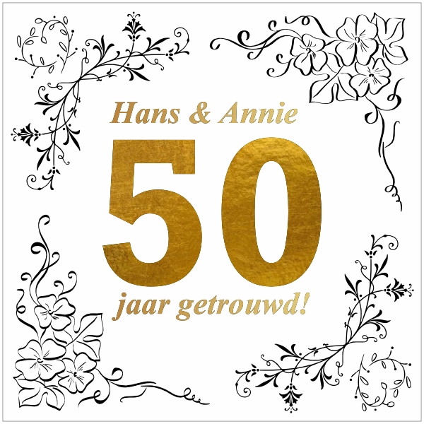 Tegeltje 50 jaar getrouwd