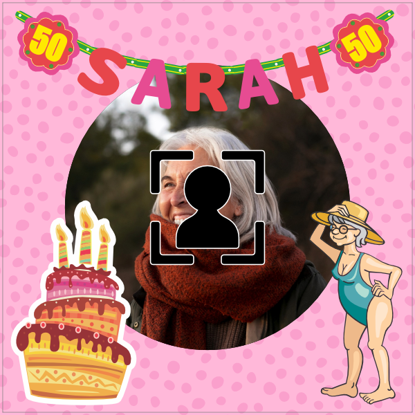 Tegeltje 50 jaar Sarah