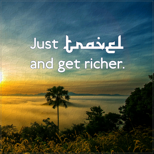 Tegeltje just travel and get richer