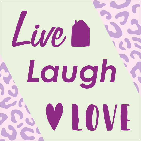 Tegeltje - Live Laugh Love