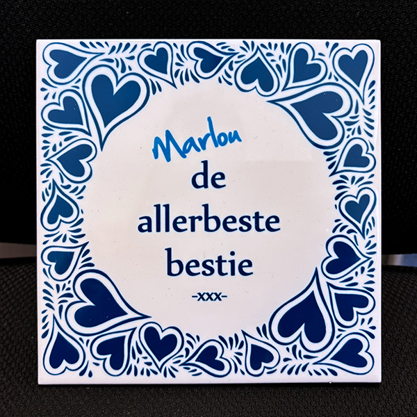 Tegeltje met naam, je allerbeste vriendin