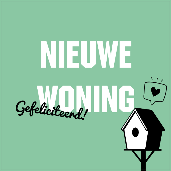 Tegeltje nieuwe woning