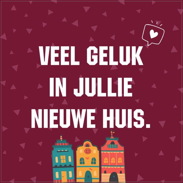 Tegeltje veel geluk in jullie nieuwe huis