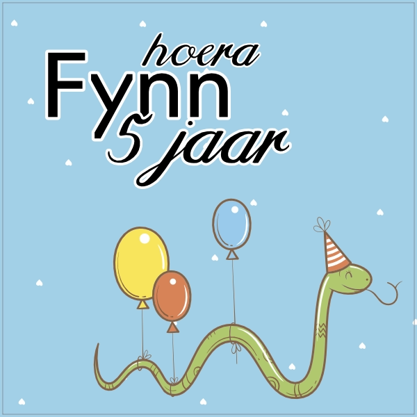 Tegeltje verjaardag - 5 jaar