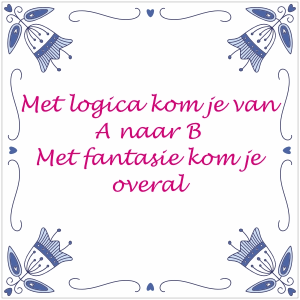 Tegeltjeswijsheid sticker