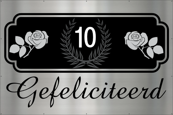 Tinnen jubileum Spandoek