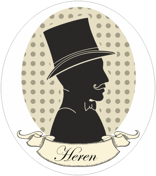 Toiletsticker retro Heren