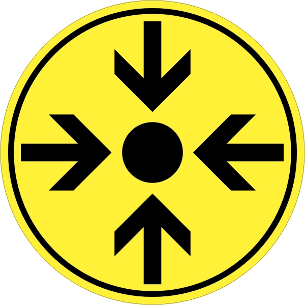 Trefpunt sticker geel