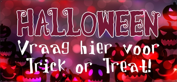 Trick or Treat spandoek