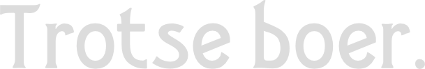 Trotse boer sticker
