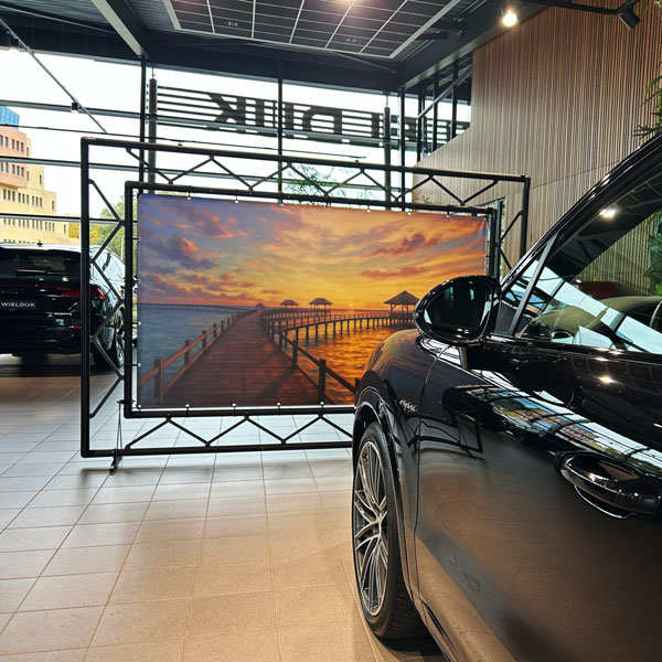 TRUZZ Sfeerimpressie 123spandoek