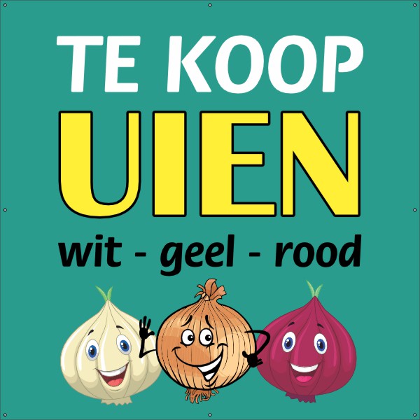 Uien te koop