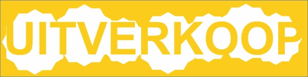 Uitverkoop raamsticker