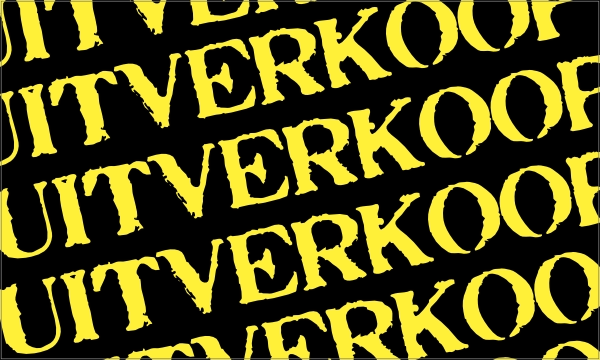 Uitverkoop outlet sticker