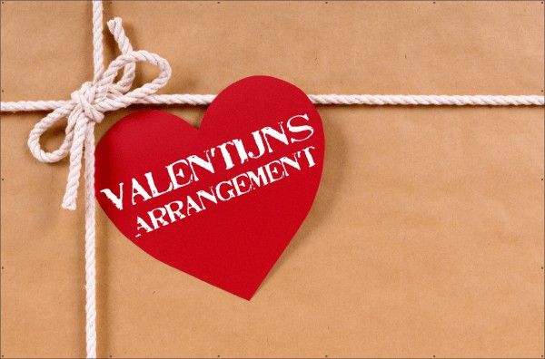 Valentijns Arrangement Papier spandoek