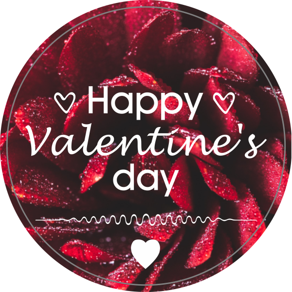 valentines day rose sticker