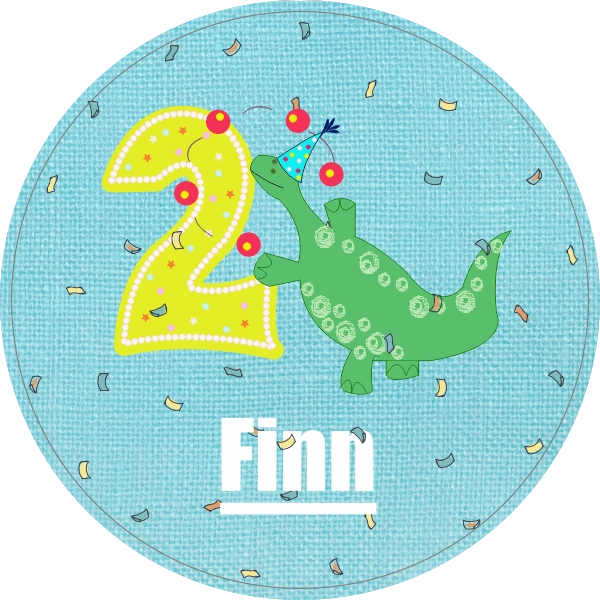 Verjaardag sticker 2 jaar