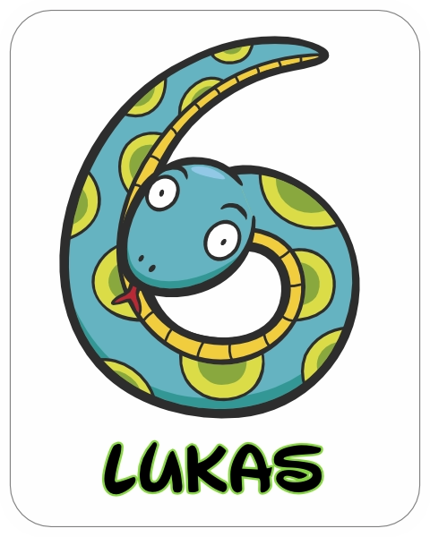 Slang verjaardag sticker 