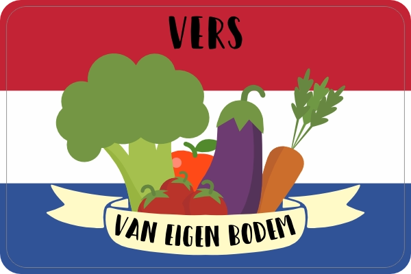 Vers van eigen bodem sticker