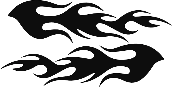 Vlammen stickers
