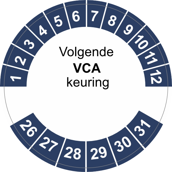 Keuringssticker VCA