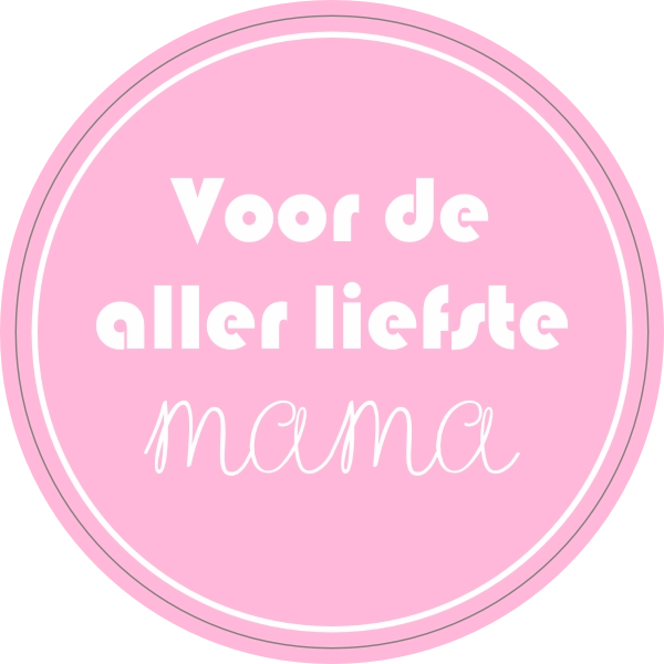 Voor de aller liefste mama sticker